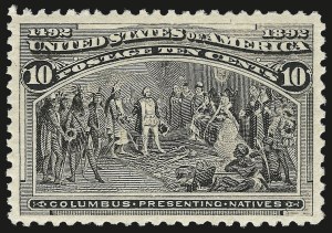 Sale Number 992, Lot Number 2293, 1893 Columbian Issue (10c thru $1.00, Scott 237-241)