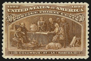Sale Number 992, Lot Number 2301, 1893 Columbian Issue (10c thru $1.00, Scott 237-241)