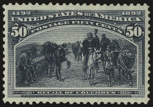 Sale Number 992, Lot Number 2306, 1893 Columbian Issue (10c thru $1.00, Scott 237-241)