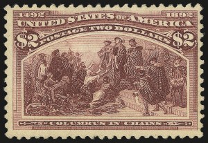 Sale 992, Lot 2319, 1893 Columbian Issue ($2.00 thru $5.00, Scott 242-245)