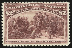 Sale 992, Lot 2320, 1893 Columbian Issue ($2.00 thru $5.00, Scott 242-245)