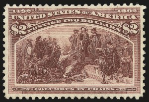 Sale 992, Lot 2322, 1893 Columbian Issue ($2.00 thru $5.00, Scott 242-245)