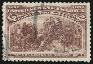 Sale 992, Lot 2324, 1893 Columbian Issue ($2.00 thru $5.00, Scott 242-245)