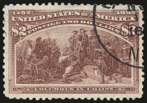 Sale 992, Lot 2325, 1893 Columbian Issue ($2.00 thru $5.00, Scott 242-245)