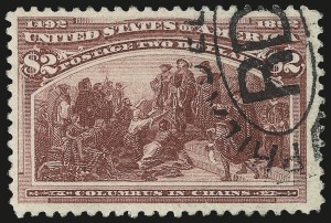 Sale 992, Lot 2326, 1893 Columbian Issue ($2.00 thru $5.00, Scott 242-245)