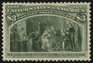 Sale 992, Lot 2328, 1893 Columbian Issue ($2.00 thru $5.00, Scott 242-245)