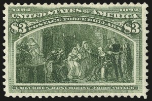 Sale 992, Lot 2331, 1893 Columbian Issue ($2.00 thru $5.00, Scott 242-245)