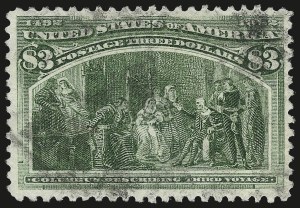 Sale 992, Lot 2333, 1893 Columbian Issue ($2.00 thru $5.00, Scott 242-245)