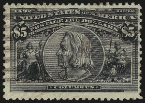 Sale 992, Lot 2347, 1893 Columbian Issue ($2.00 thru $5.00, Scott 242-245)
