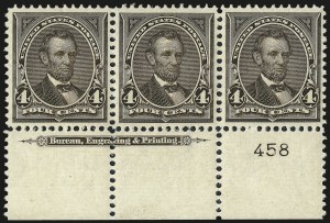 Sale 992, Lot 2357, 1895 Watermarked Bureau Issue (Scott 264-278)