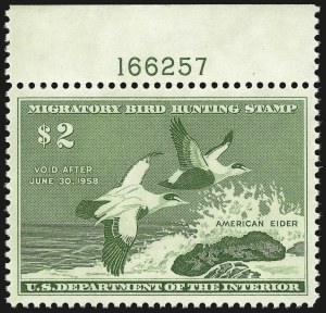 Sale Number 992, Lot Number 2697, Hunting Permits, Treasury Savings