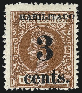 Sale 992, Lot 2704, The Dr. Yamil H. Kouri Collection of Cuba Puerto Principe Issues (First Printing)