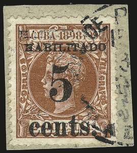 Sale 992, Lot 2710, The Dr. Yamil H. Kouri Collection of Cuba Puerto Principe Issues (First Printing)
