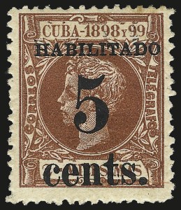 Sale 992, Lot 2711, The Dr. Yamil H. Kouri Collection of Cuba Puerto Principe Issues (First Printing)
