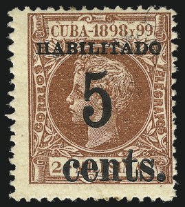 Sale 992, Lot 2712, The Dr. Yamil H. Kouri Collection of Cuba Puerto Principe Issues (First Printing)