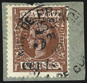 Sale 992, Lot 2718, The Dr. Yamil H. Kouri Collection of Cuba Puerto Principe Issues (First Printing)