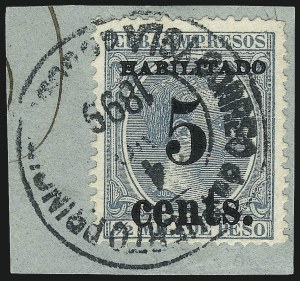 Sale 992, Lot 2724, The Dr. Yamil H. Kouri Collection of Cuba Puerto Principe Issues (Second Printing)