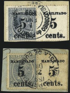 Sale 992, Lot 2725, The Dr. Yamil H. Kouri Collection of Cuba Puerto Principe Issues (Second Printing)