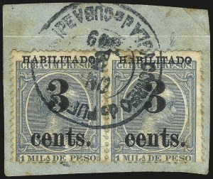 Sale 992, Lot 2738, The Dr. Yamil H. Kouri Collection of Cuba Puerto Principe Issues (Fifth Printing, Balance)