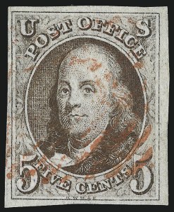 Sale 993, Lot 128, 5c 1847 Issue - Double Transfers