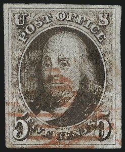 Sale 993, Lot 129, 5c 1847 Issue - Double Transfers