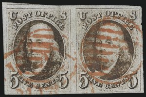 Sale 993, Lot 148, 5c 1847 Issue - Recut Left Frameline