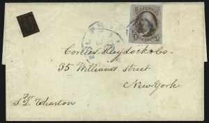 Sale 993, Lot 150, 5c 1847 Issue - Recut Left Frameline