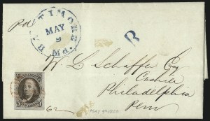 Sale 993, Lot 194, 5c 1847 Issue Covers