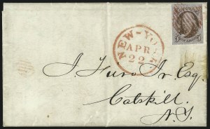 Sale 993, Lot 196, 5c 1847 Issue Covers