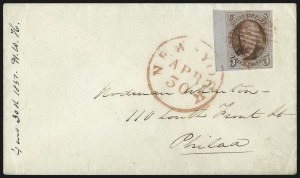 Sale 993, Lot 204, 5c 1847 Issue Covers