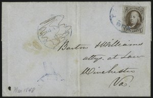 Sale 993, Lot 205, 5c 1847 Issue Covers