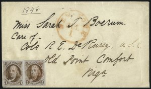 Sale 993, Lot 214, 5c 1847 Issue Covers
