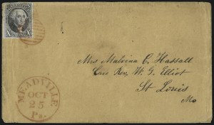 Sale 993, Lot 222, 10c 1847 Issue Covers