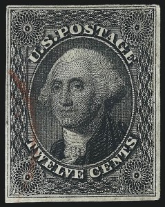 Sale 993, Lot 268, 1851-56 Issue Off Cover (12c)