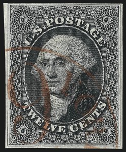 Sale 993, Lot 278, 1851-56 Issue Off Cover (12c)