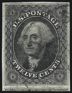 Sale 993, Lot 279, 1851-56 Issue Off Cover (12c)