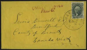 Sale 993, Lot 286, 10c 1855 Issue On Cover