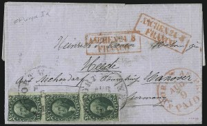 Sale 993, Lot 294, 10c 1855 Issue On Cover