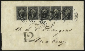Sale 993, Lot 310, 12c 1851 Issue On Cover