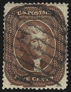 Sale 993, Lot 314, 5c 1857-60 Issue Off Cover