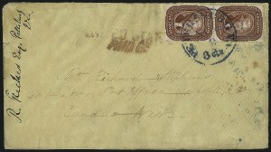 Sale 993, Lot 315, 5c 1857-60 Issue Off Cover