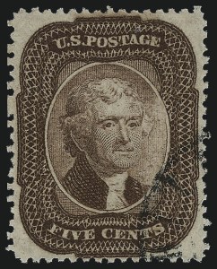 Sale 993, Lot 317, 5c 1857-60 Issue Off Cover