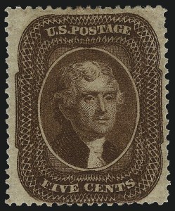 Sale 993, Lot 319, 5c 1857-60 Issue Off Cover