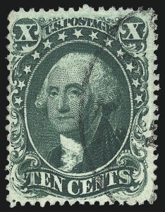 Sale 993, Lot 324, 10c 1857-60 Issue Off Cover