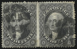 Sale 993, Lot 343, 12c-90c 1857-60 Issue Off Cover