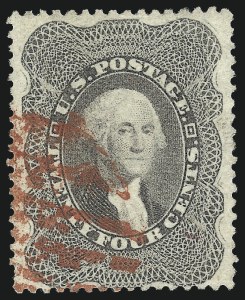 Sale 993, Lot 347, 12c-90c 1857-60 Issue Off Cover