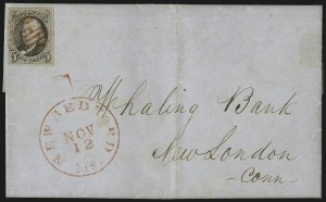 Sale 993, Lot 37, 5c 1847 Early Issues and Dark Brown Shades