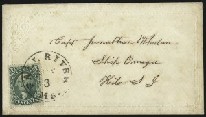 Sale 993, Lot 372, 10c 1857-60 Issue On Cover