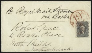 Sale 993, Lot 378, 12c-30c 1857-60 Issue On Cover