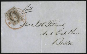 Sale 993, Lot 38, 5c 1847 Early Issues and Dark Brown Shades